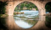 image of bridge  - Famous bridge in Toledo Spain - JPG 