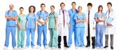 image of medical doctors  - Smiling medical doctors with stethoscopes - JPG 