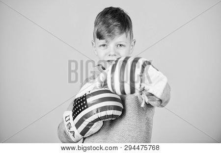Poster: American Boxer Concept Child Sporty