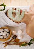 stock photo of facial  - Spa Facial Mask - JPG 