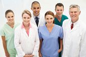stock photo of medical  - Mixed group of medical professionals - JPG 