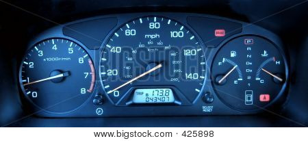 Picture or Photo of Control panel on vehicle