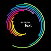 pic of leadership  - Colored arrows vector - JPG 