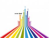 foto of investment  - Colored arrows vector - JPG 