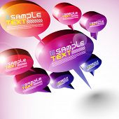 image of art  - 3D Speech Bubbles Design - JPG 