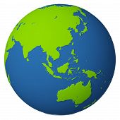 picture of globe  - The model of globe with a bas - JPG 