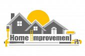 foto of home  - Vector illustration of home improvement icon - JPG 