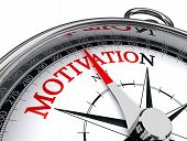 pic of leadership  - motivation red word indicated by compass conceptual image on white background - JPG 