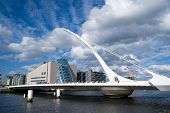 image of bridge  - The Samuel Beckett Bridge in Dublin - JPG 