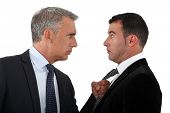 stock photo of meeting  - Boss threatening employee - JPG 