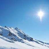foto of france  - Mountains with snow in winter - JPG 