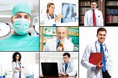image of medical doctors  - Portraits of doctors at work - JPG 
