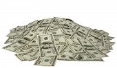stock photo of currency  - big pile of money - JPG 
