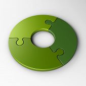 picture of puzzle  - isolated puzzle pieces to place concepts with clipping path - JPG 
