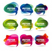 pic of web  - vector bubbles for speech eps10 - JPG 