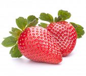 picture of objects  - Strawberry isolated on white background cutout - JPG 
