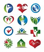 image of health  - Several logo elements - JPG 
