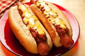 foto of dog  - Perfect for the big game picnic party or anytime chili cheese dogs - JPG 