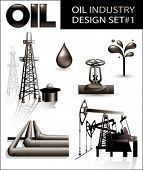 pic of pressure  - Design set of oil industry vector images  - JPG 