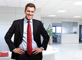 image of businessmen  - Portrait of a smiling businessman - JPG 