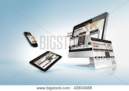 Picture or Photo of Web design concept for promotion, banner, advertising