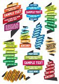 picture of holidays  - set of colorful ribbons for your text - JPG 