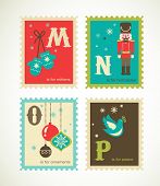 pic of cute  - Christmas alphabet with cute xmas icons - JPG 