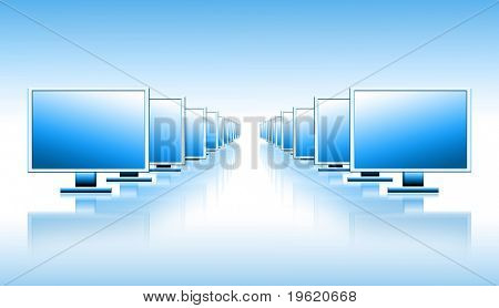 Picture or Photo of Lcd tv monitor. Best Internet Concept of global business from concepts series