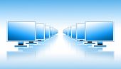 image of business concept  - lcd tv monitor - JPG 