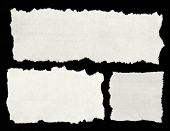 foto of newspaper  - Newspaper clippings on black background - JPG 