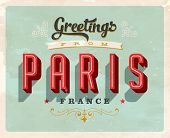 foto of france  - Vintage Touristic Greeting Card  - JPG 