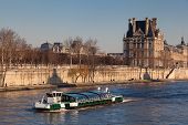 pic of france  - River Sena and Louvre museum Paris Ile de France France - JPG 