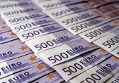 pic of currency  - Big amount of Five hundred notes of European Union Currency - JPG 