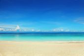 image of beach  - Beautiful tropical beach on a sunny day - JPG 