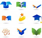 image of education  - collection of education icons - JPG 