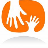 image of mother  - Two hands  - JPG 