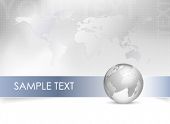foto of globe  - Business map  - JPG 