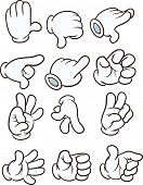 foto of illustration  - Cartoon gloved hands - JPG 