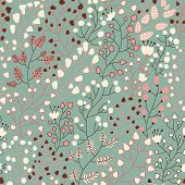 foto of patterns  - Stylish floral seamless pattern in vector - JPG 