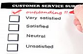 stock photo of tickbox  - Customer service survey form - JPG 