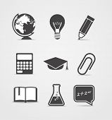 foto of education  - Abstract style icons set - JPG 