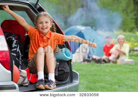 Picture or Photo of Family adventure - family on summer camp