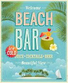 picture of holidays  - Vintage Beach Bar poster - JPG 