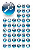 stock photo of web  - Web icons for business and office blue aqua - JPG 
