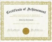 stock photo of complexity  - Vector certificate with sample and outlined text - JPG 