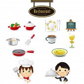 picture of restaurant  - Restaurant Icon set - JPG 