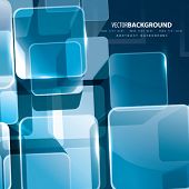 image of cube  - Vector 3D Transparent Cubes - JPG 