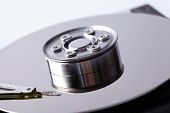 picture of disk  - opened hard disk drive - JPG 