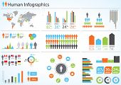 image of globe  - Human infographic vector illustration - JPG 