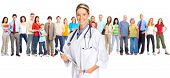 image of medical doctors  - Smiling medical doctor and people - JPG 